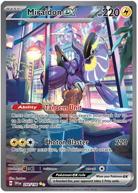 Pokemon SV01: Scarlet & Violet Base Set Miraidon ex Special Illustration Rare 244 by Apex Cards on MYNTED