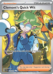 Pokemon SV08: Surging Sparks Clemont's Quick Wit Full Art 229 by Apex Cards on MYNTED