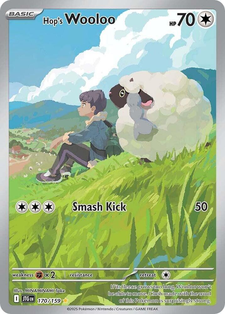 Pokemon SV09: Journey Together Hop's Wooloo Illustration Rare 170 by Apex Cards on MYNTED