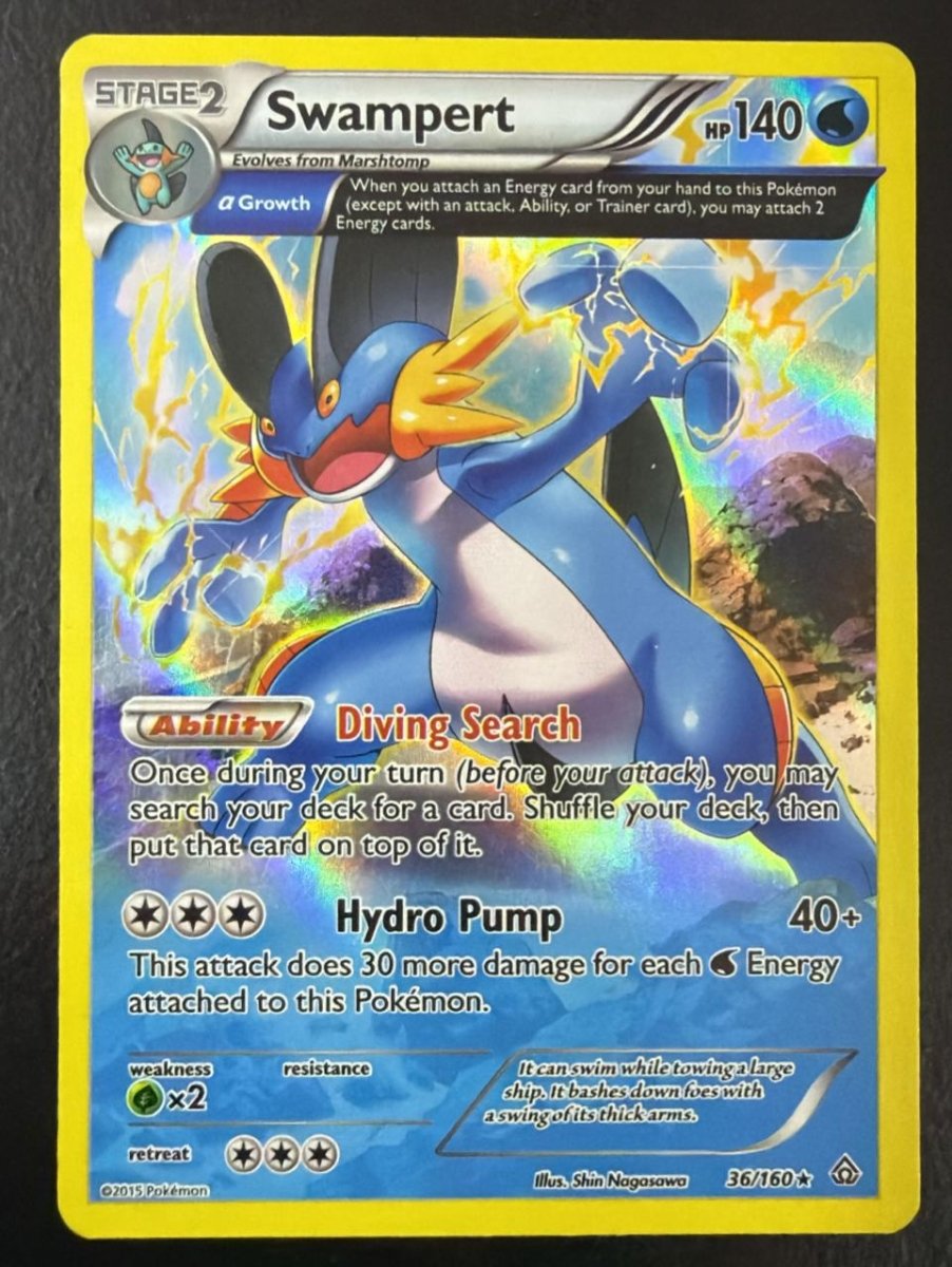 Pokemon Swampert (Alpha) Holo Rare 36 by Trucial Coast Games on MYNTED