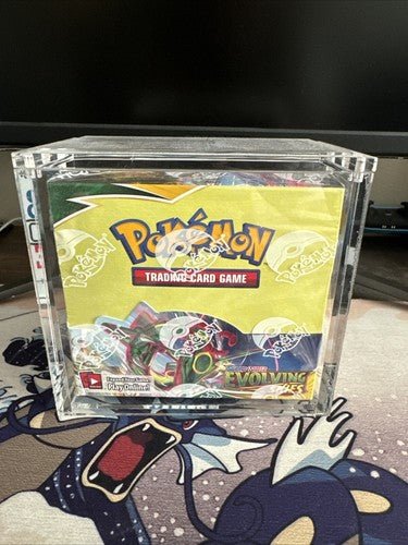 Pokemon Sword And shield Evolving Skies Factory Sealed Booster Box With Acrylic by Desert Pirates on MYNTED