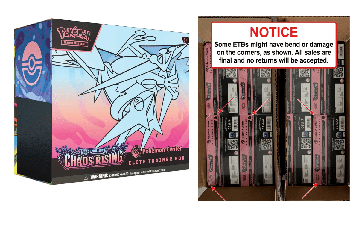 Pokémon TCG: Chaos Rising Pokémon Center Elite Trainer Box - ME04 (CRI) by SAFAQATI on MYNTED