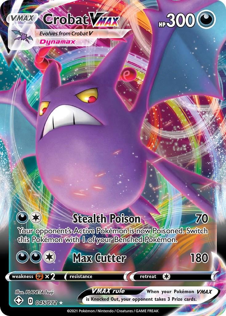 Pokémon TCG Crobat VMAX Shining Fates Holo Ultra Rare by Coolectibles on MYNTED