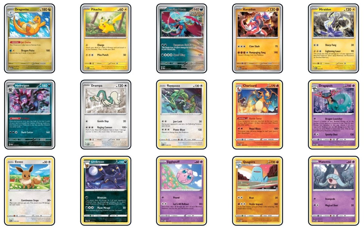 Pokemon TCG McDonald's Dragon Discovery 2024 (M24) Card Promo Complete 15/15 FULL SET! by SAFAQATI on MYNTED