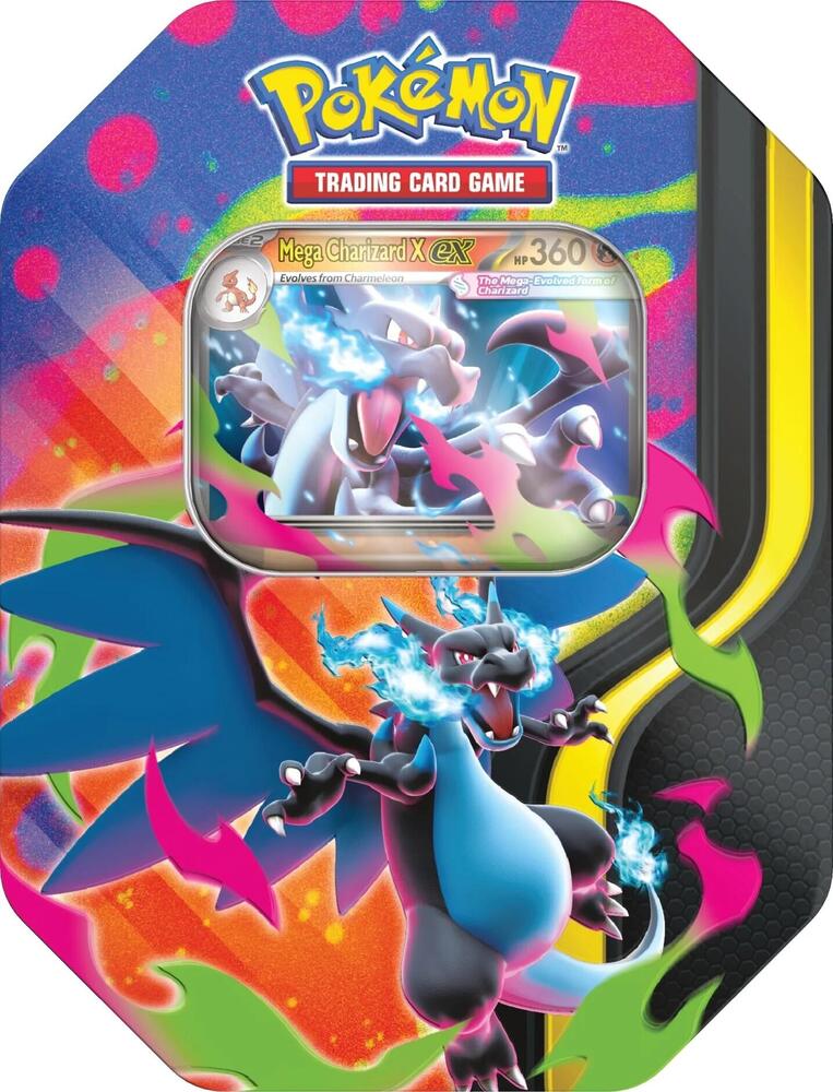 Pokémon TCG: Mega Charizard Tin (Mega Charizard X) by SAFAQATI on MYNTED
