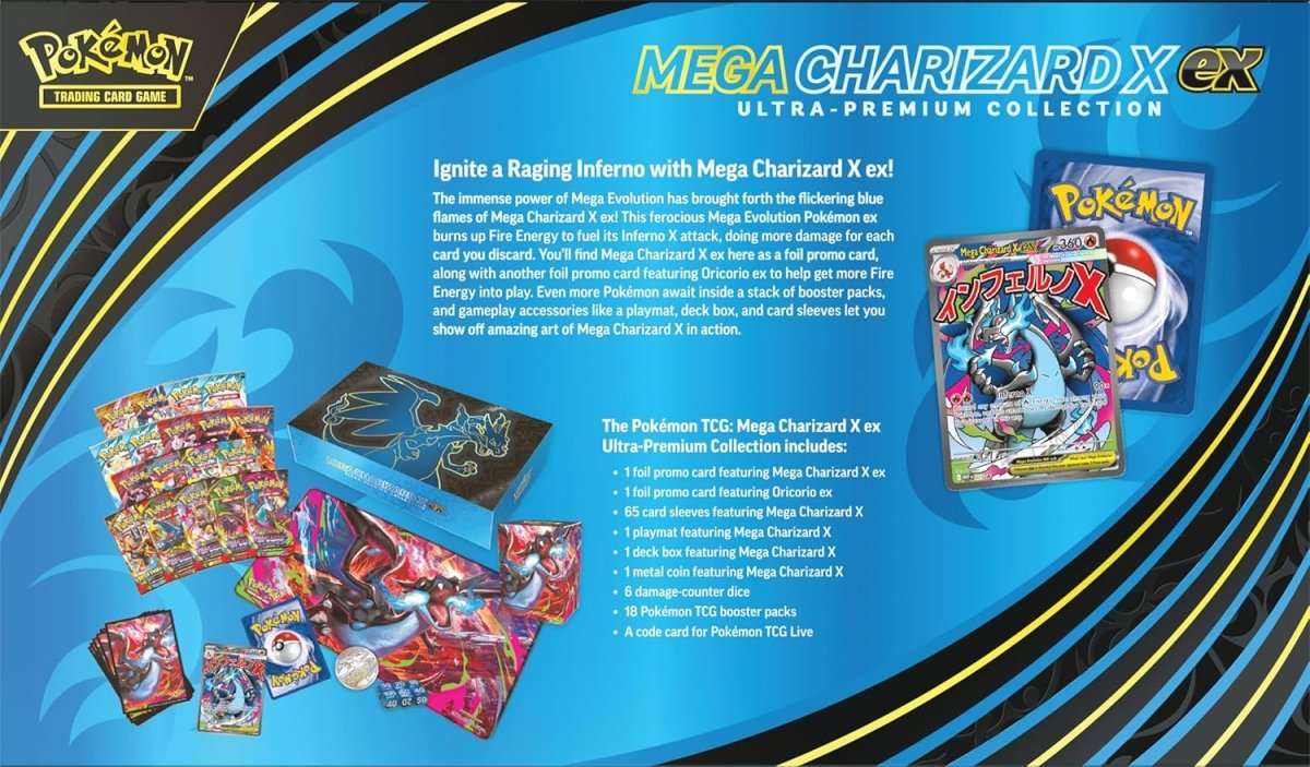 Pokémon TCG: Mega Charizard X ex Ultra - Premium Collection by SAFAQATI on MYNTED