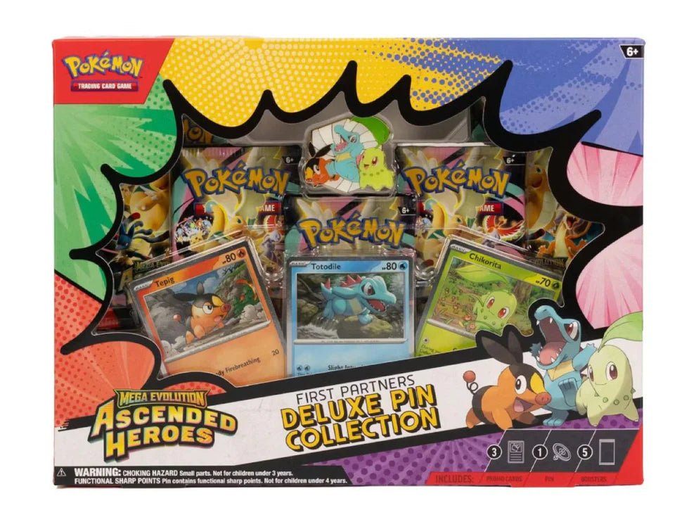 Pokémon TCG: Mega Evolution—Ascended Heroes Deluxe Pin Collection (3 Foil Promo Cards, 1 Deluxe Pin & 5 Booster Packs by RetroForLess on MYNTED