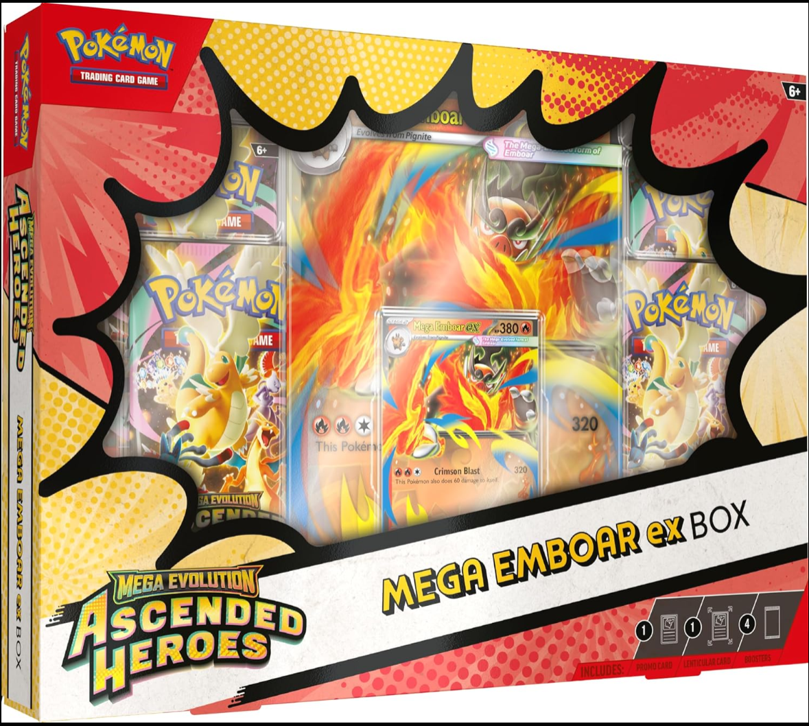 Pokémon TCG: Mega Evolution Ascended Heroes Mega Emboar ex Box by RetroForLess on MYNTED