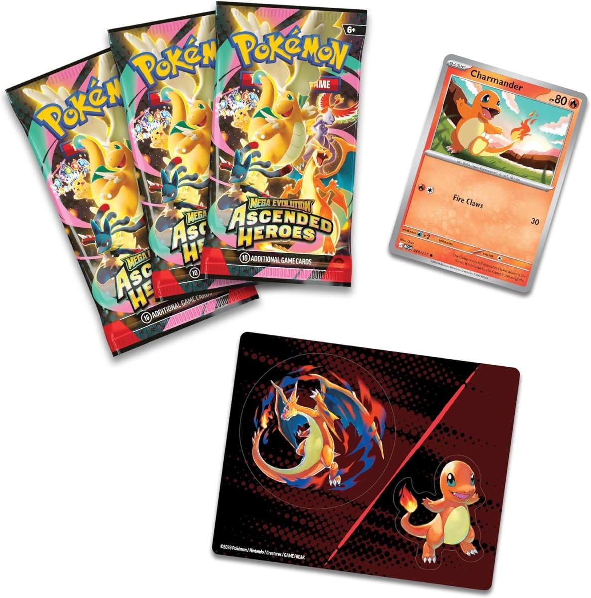 Pokémon TCG: Mega Evolution Ascended Heroes Tech Sticker Collection - Charmander by SAFAQATI on MYNTED