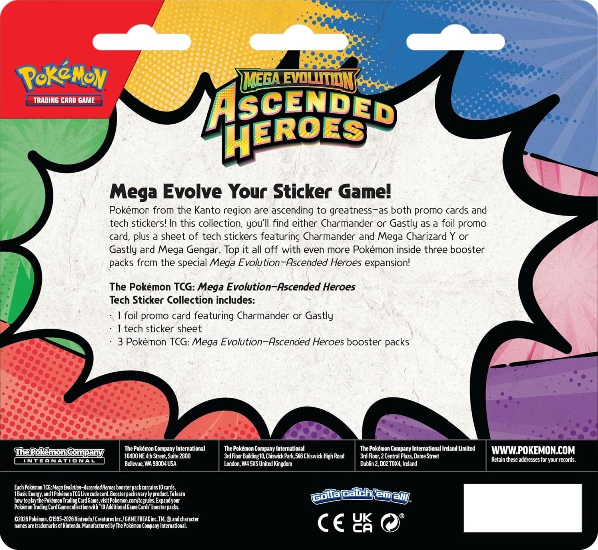Pokémon TCG: Mega Evolution Ascended Heroes Tech Sticker Collection - Gastly by SAFAQATI on MYNTED