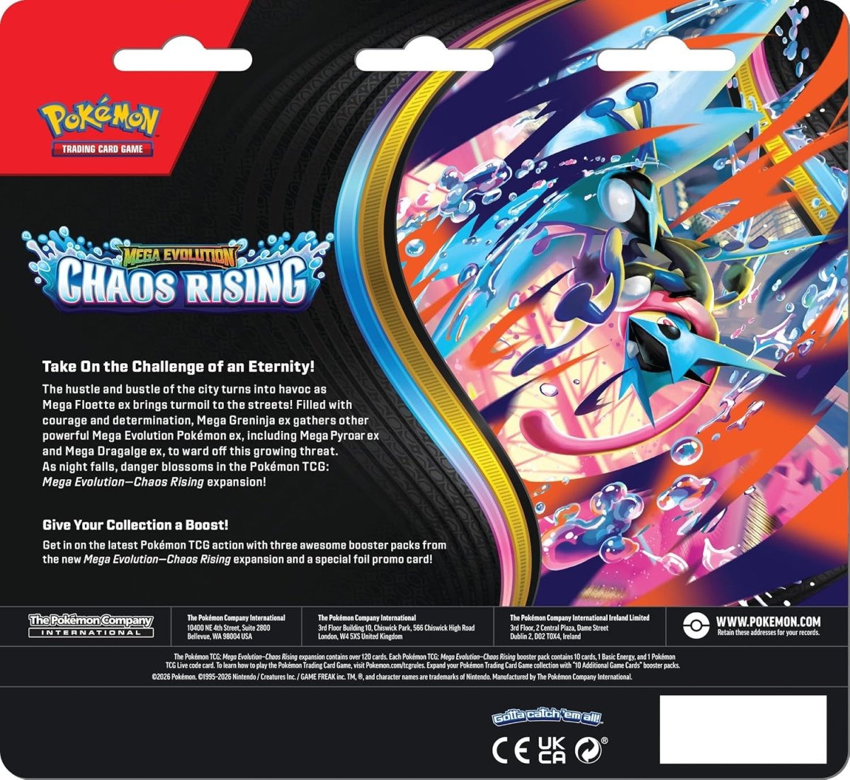 Pokémon TCG: Mega Evolution Chaos Rising 3-Pack Blister [Charmeleon] - ME04 by SAFAQATI on MYNTED