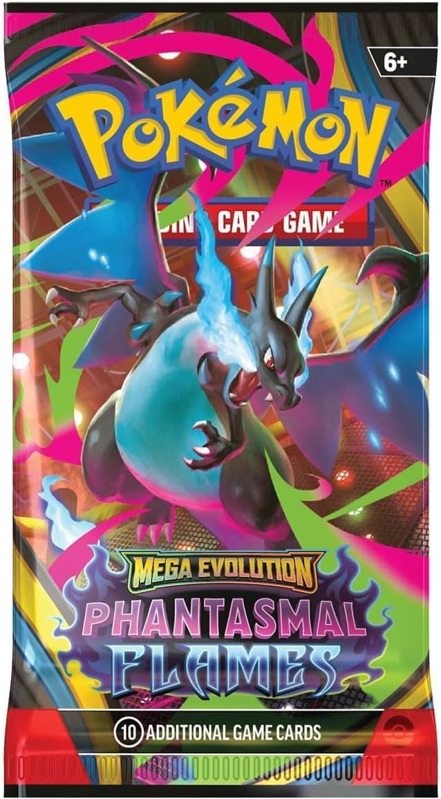 Pokémon TCG Mega Evolution: Phantasmal Flames Booster Pack– English Edition