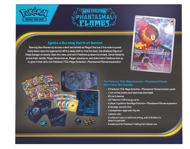 Pokémon TCG Mega Evolution: Phantasmal Flames – Elite Trainer Box (ETB) by SamCardVault on MYNTED