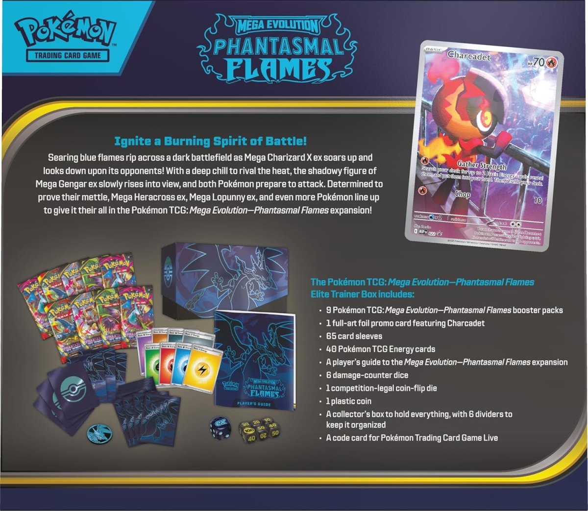 Pokémon TCG: Mega Evolution—Phantasmal Flames Elite Trainer Box by SAFAQATI on MYNTED