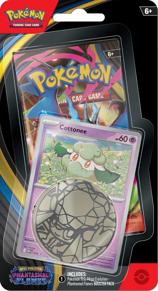 Pokemon TCG: Mega Evolutions Phantasmal Flames Single Pack Blister [Cottonee] by SAFAQATI on MYNTED
