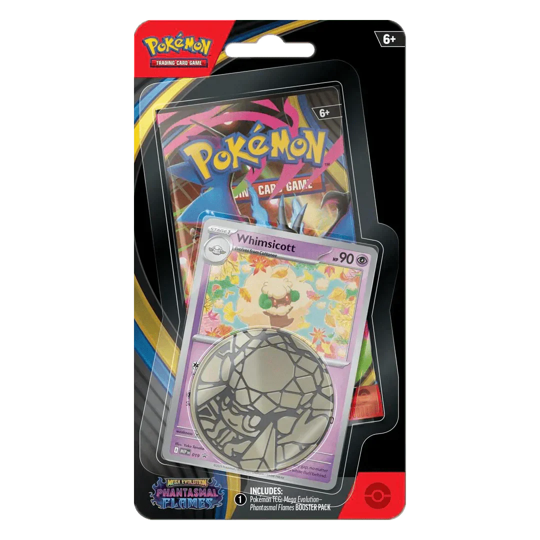 Pokemon TCG: Mega Evolutions Phantasmal Flames Single Pack Blister [Whimsicott] by SAFAQATI on MYNTED