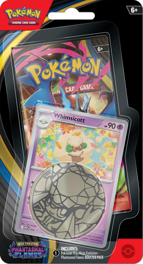 Pokemon TCG: Mega Evolutions Phantasmal Flames Single Pack Blister [Whimsicott] by SAFAQATI on MYNTED