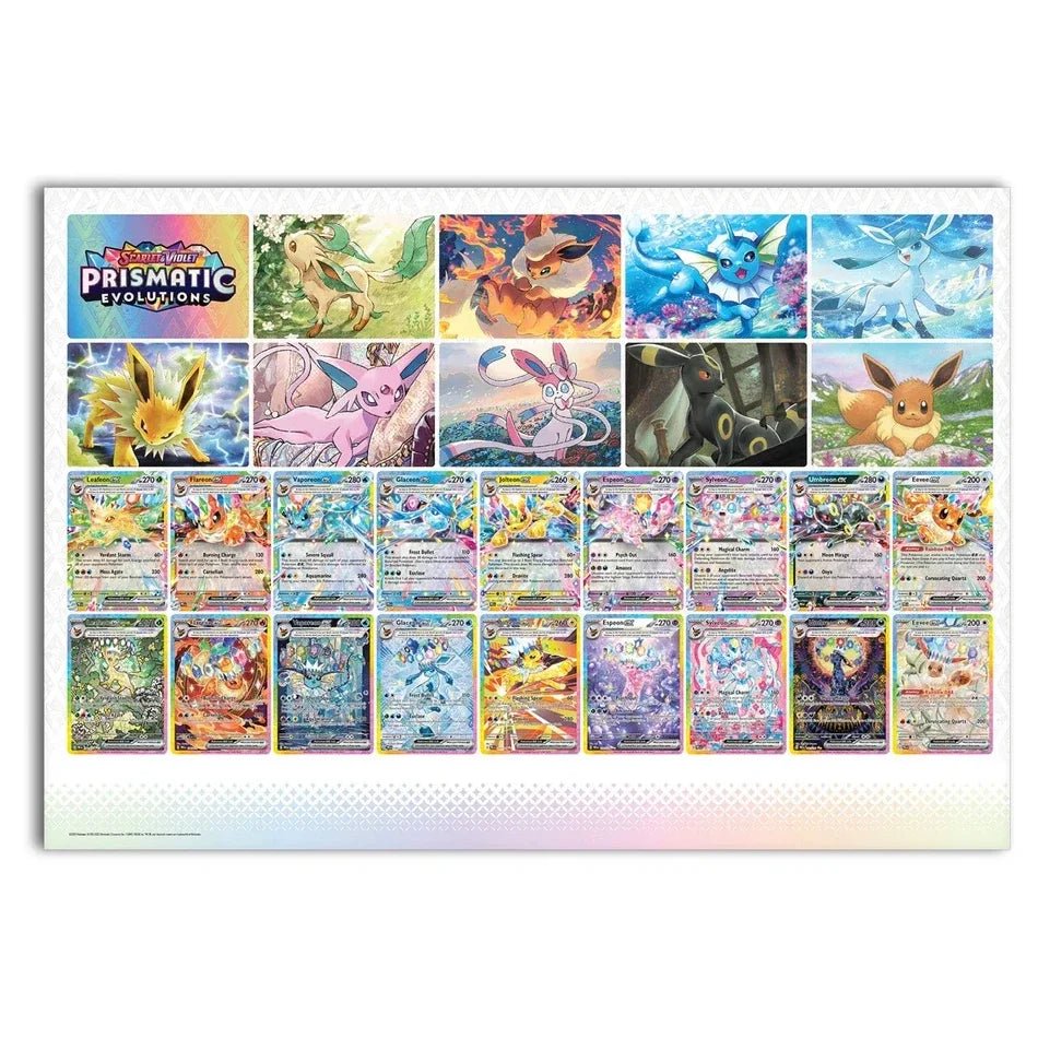 Pokémon TCG: Prismatic Evolutions Poster Collection (3 promos & poster only bundle) by Poké Zen DXB on MYNTED