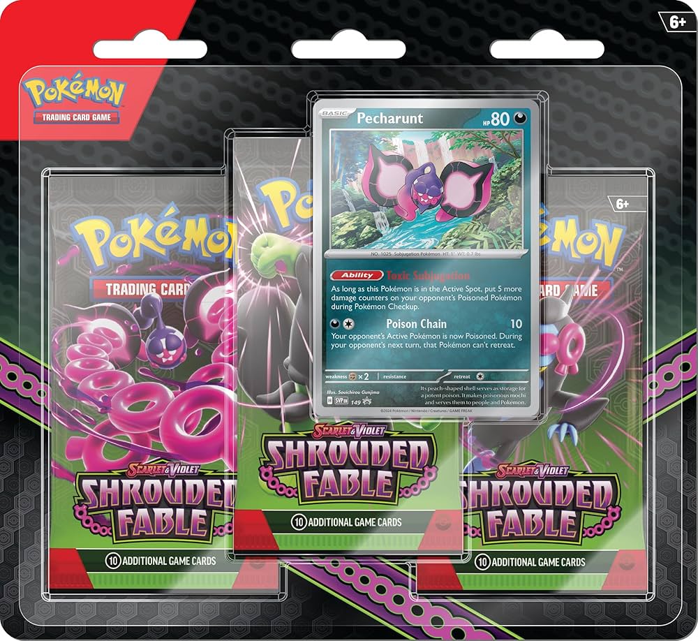 POKEMON TCG: SCARLET AND VIOLET SHROUDED FABLE THREE - BOOSTER BLISTER by RetroForLess on MYNTED