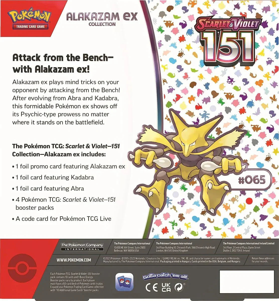 Pokemon TCG Scarlet & Violet 3.5 Pokemon 151 Alakazam Ex Box by Desert Pirates on MYNTED