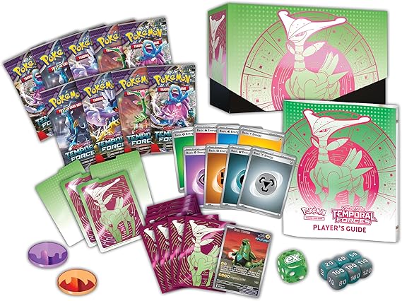 Pokemon TCG: Scarlet & Violet—Temporal Forces Elite Trainer Box – Iron Leaves (1 Full - Art Iron Thorns Promo Card, 9 Boosters & Premium Accessories) by Card Market Ahuy on MYNTED