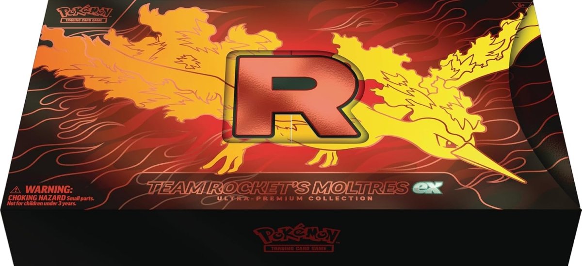 Pokémon TCG: Team Rocket's Moltres ex Ultra - Premium Collection by SAFAQATI on MYNTED