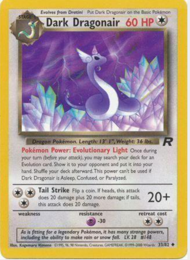 Pokemon Team Rocket Dark Dragonaire 33/82 by Birdcyd on MYNTED