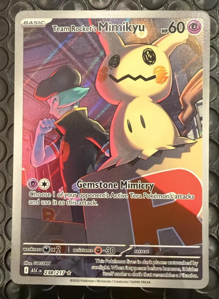 Pokemon Team Rocket's Mimikyu Illustration Rare 238/217 by Trucial Coast Games on MYNTED