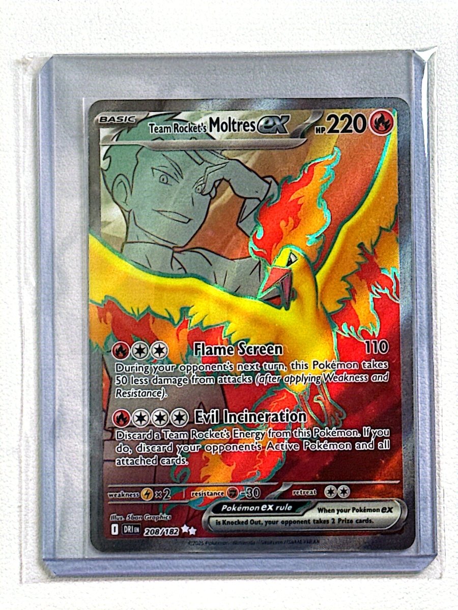 Pokémon Team Rocket's Moltres ex 208/182 - Ultra Rare - Destined Rivals by TCGDON on MYNTED