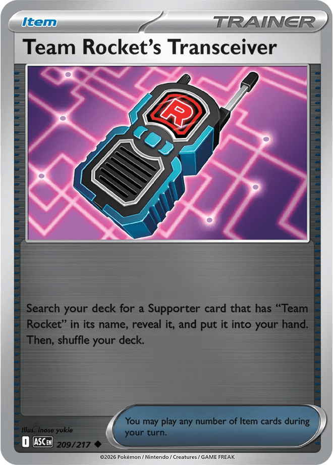 Pokemon Team Rocket's Transceiver Uncommon • 209/217 Reverse Holofoil by Trucial Coast Games on MYNTED