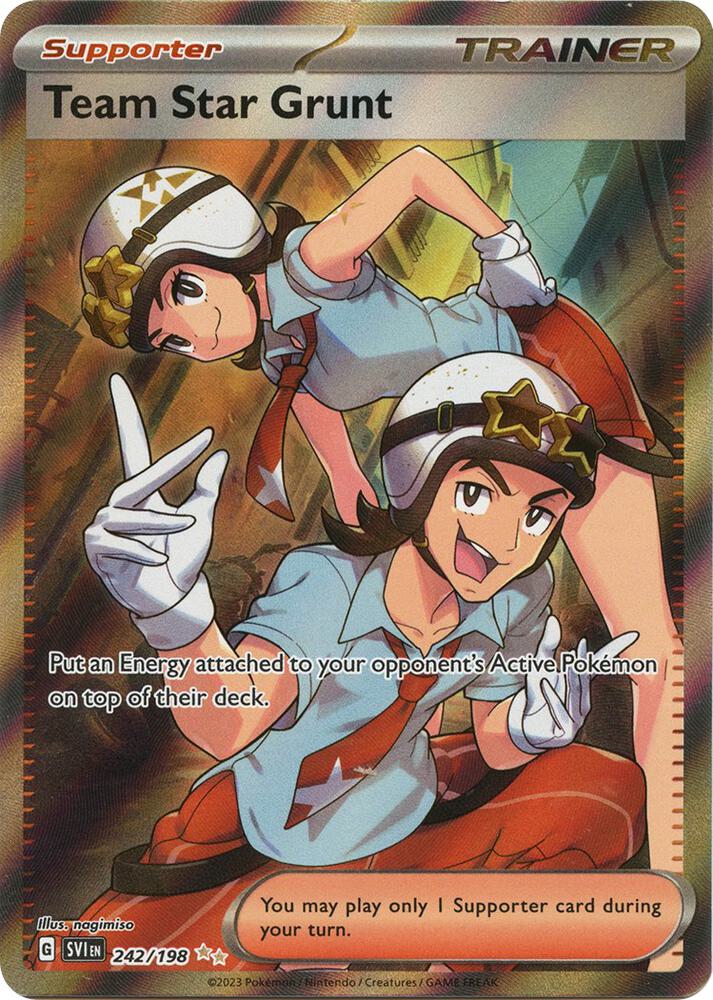 Pokemon - Team Star Grunt - 242/198 - SV01: Scarlet & Violet Base Set (SVI) by TCGDON on MYNTED