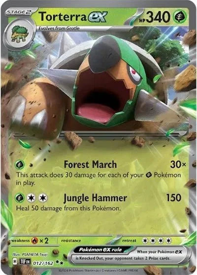 Pokémon Torterra ex Double Rare 012/162 by Schmutzfink TCG on MYNTED