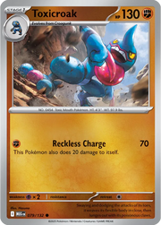 Pokemon Toxicroak Common • 079/132 Reverse Holofoil by Trucial Coast Games on MYNTED