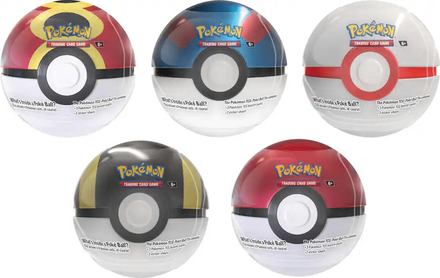 Pokémon - Trading Card Game: Poké Ball Tin (Q4 2025) - Styles May Vary (1 Poké Ball) by SAFAQATI on MYNTED