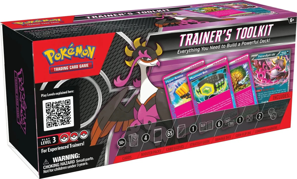 Pokémon Trainer’s Toolkit: Standard Edition - 6 x 10 x 0.1 inches - Age 7+ - 2 Players - Includes 4 Booster Packs, 65 Card Sleeves, Strategy Guide, Dice & Condition Markers by RetroForLess on MYNTED