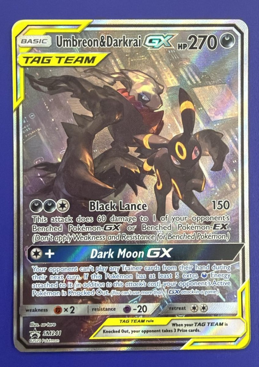 Pokemon Umbreon & Darkrai GX Promo • SM241 Holofoil by Trucial Coast Games on MYNTED