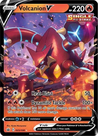 Pokemon Volcanion V Ultra Rare 025/198 by Trucial Coast Games on MYNTED