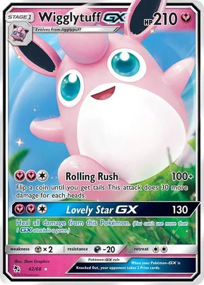 Pokemon Wigglytuff GX Ultra Rare 42/68 by Trucial Coast Games on MYNTED