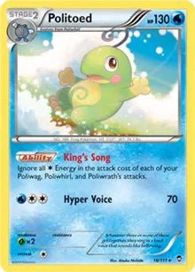 Politoed - XY - Furious Fists (FFI) - HOLO - 1 Swirl - LP by P0kellector on MYNTED