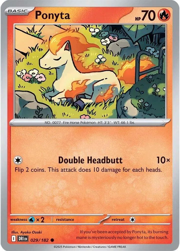 Ponyta 029 Rev Holo - Destined Rivals by PokéPW on MYNTED