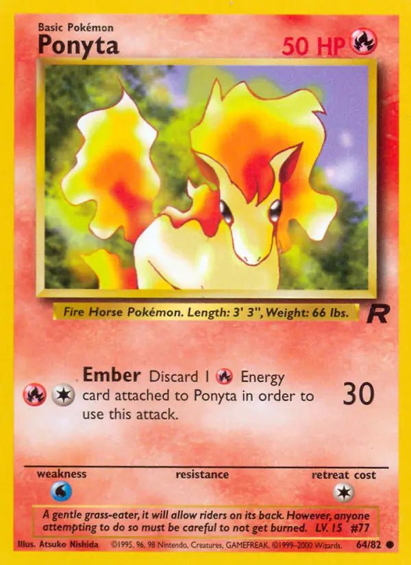 Ponyta - 64/82 - Team Rocket - MP by The Archive Stop on MYNTED