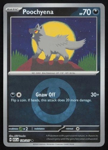 Poochyena 128/217 - Ascended Heroes - Energy Symbol Pattern by Light Collectibles on MYNTED