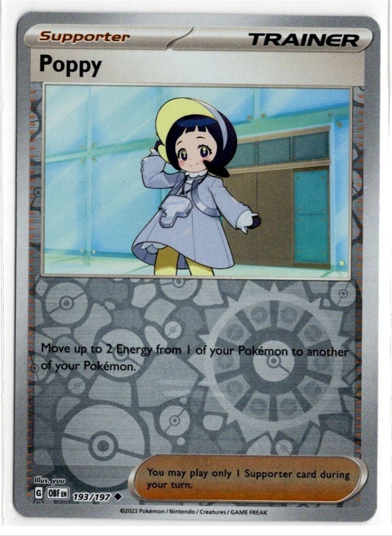 Poppy [Reverse Holo] 193 Pokemon Obsidian Flames by Moe‘s Vault on MYNTED
