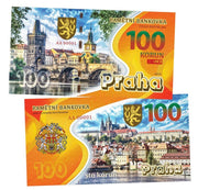Prague city 100 Korun UNCB banknote by UNCB on MYNTED