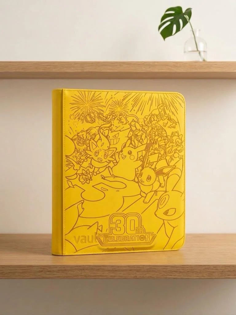 [Pre-Order] 30th Engraved VaultX 12-Pocket Binder (Yellow) by Mikeepulls on MYNTED