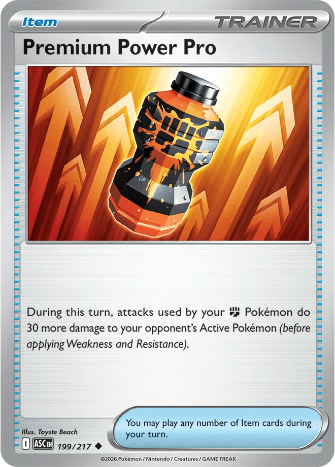 Premium Power Pro 199/217 · Normal (Ascended Heroes) by PokéPW on MYNTED