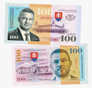 President Pelegrini 100 Korun UNCB banknote by UNCB on MYNTED