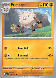 Primeape 107/193 Reverse Holo · Paldea Evolved (PAL) by PokeMarsi on MYNTED