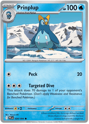 Prinplup 028/094 Common | Mega Evolution – Phantasmal Flames by Worth the XP on MYNTED