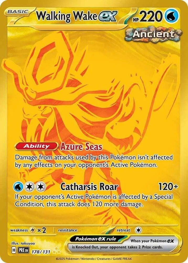 Prismatic Evolutions Walking Wake Ex 178/131 by PlayVault on MYNTED